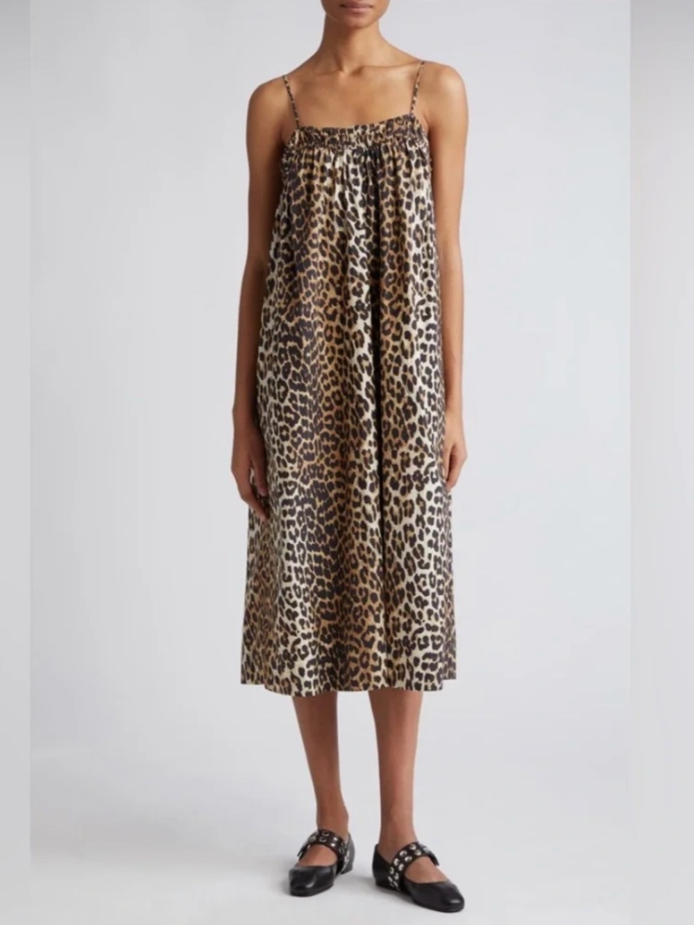 Ganni Leopard Print Dress